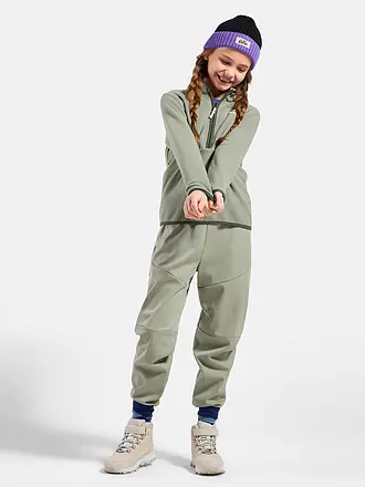 ODLO | Kinder Unterzieh Zipshirt Classic Fleece | grau